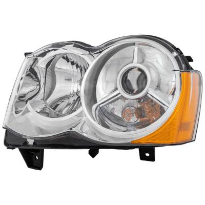 Rareelectrical - Headlight Compatible With 2008-2010 Jeep Grand Cherokee 3.7L 4.7L V6 Powertech Left Driver Side - Image 3