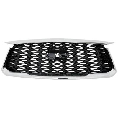 Rareelectrical - Chrome Shell Grille Assembly Compatible With Infiniti Qx60 Pure 6 Cyl 3.5L 2022-2024 By In1200141 - Image 2