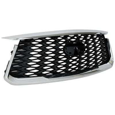 Rareelectrical - Chrome Shell Grille Assembly Compatible With Infiniti Qx60 Pure 6 Cyl 3.5L 2022-2024 By In1200141 - Image 3