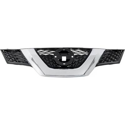 Rareelectrical - New Painted Black Grille Assembly Compatible With Nissan Rogue Special Edition 4 Cyl 2.5L Rogue Sl 4 - Image 2