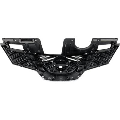 Rareelectrical - New Painted Black Grille Assembly Compatible With Nissan Rogue Special Edition 4 Cyl 2.5L Rogue Sl 4 - Image 4