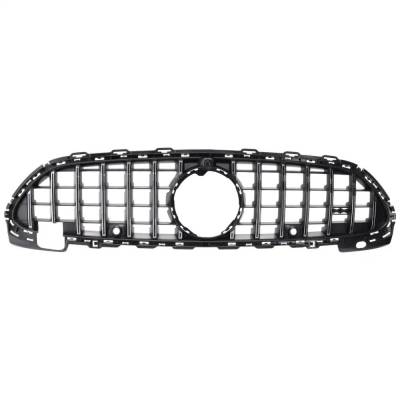 Chrome Shell Grille Assembly Compatible With Mercedes Benz C43 Amg 4Matic 4 Cyl 2.0L C43 Amg 4Matic
