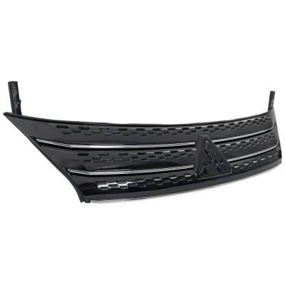 Rareelectrical - New Premium Painted Black Grille Assembly Compatible With Mitsubishi Outlander Sel Launch Edition 4 - Image 2