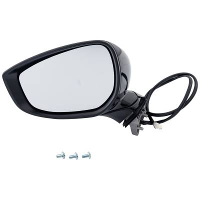 Side Mirror Compatible With 2019-2021 Mazda 3 2.5L I4 Py-Vps Left Driver Side 250Hp Replaces