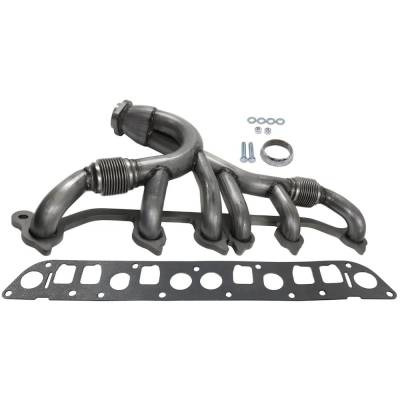 Rareelectrical - New Tubular Exhaust Manifold Compatible With Jeep Cherokee Se 6 Cyl 4.0L Comanche Eliminator 6 Cyl - Image 4