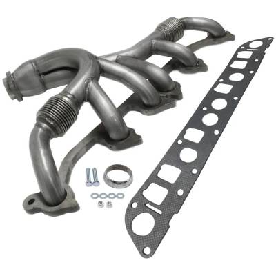 Rareelectrical - New Tubular Exhaust Manifold Compatible With Jeep Cherokee Se 6 Cyl 4.0L Comanche Eliminator 6 Cyl - Image 5