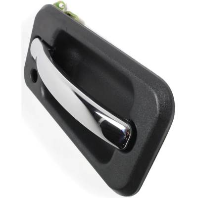 Rareelectrical - Right Front Exterior Door Handle Compatible With 2003-2009 Hummer H2 Chrome Lever With Black Bezel - Image 2