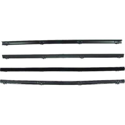 Rareelectrical - New Rear Door Kit Beltline Molding Compatible With Chevrolet Gmc C10 Suburban All Submodels - Image 2