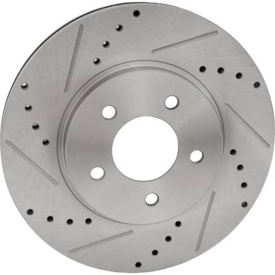 RAREELECTRICAL - New Cross-Drilled Brake Disc Compatible With Ford Mazda Mercury Escape Xlt 6 Cyl 3.0L Tribute I 4 - Image 3