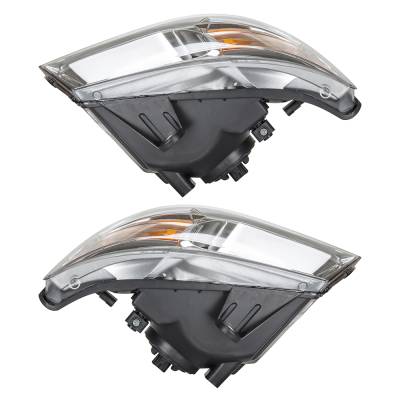 Rareelectrical - New Pair Of Halogen Headlights Compatible With Dodge Grand Caravan Se Mini Passenger Van 4 Door 3.3L - Image 3