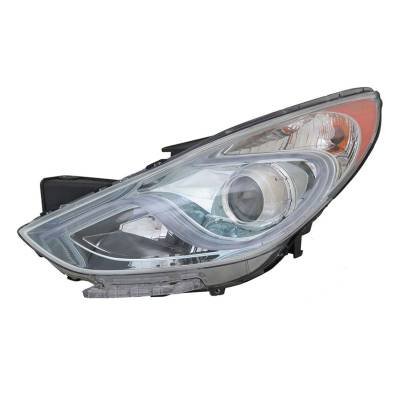 Rareelectrical - Halogen Left Headlight Compatible With 2011-2015 Hyundai Sonata Hybrid Limited Premium 2.4L I4 Nu - Image 2