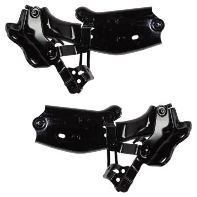 New Pair Of Hood Hinge Compatible With Lexus Es300h Base 4 Cyl 2.5L Es350 Black Line Edition 6 Cyl