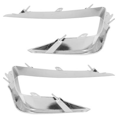 Rareelectrical - New Pair Of Grille Trim Compatible With Ford Expedition Xl 6 Cyl 3.5L Expedition Platinum 6 Cyl 3.5L - Image 5