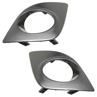 Rareelectrical - New Front Left And Front Right Fog Light Trim Compatible With Toyota Corolla L Corolla Le 2015-2016 - Image 3