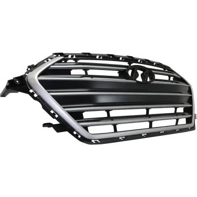 Rareelectrical - New Painted Silver Grille Assembly Compatible With Hyundai Elantra Gl Se 4 Cyl 2.0L Elantra Se 4 Cyl - Image 2