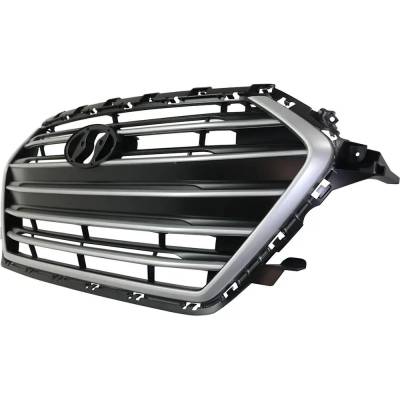 Rareelectrical - New Painted Silver Grille Assembly Compatible With Hyundai Elantra Gl Se 4 Cyl 2.0L Elantra Se 4 Cyl - Image 3