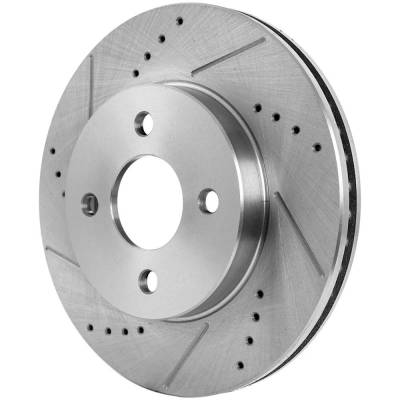 Rareelectrical - New Vented Brake Disc Compatible With Chevrolet Pontiac Saturn Ion 1 4 Cyl 2.2L Cobalt Lt Team - Image 3