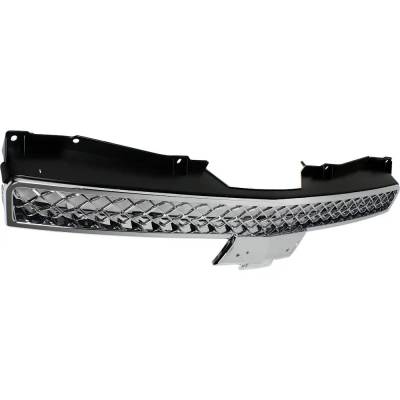 Rareelectrical - New Polished Grille Assembly Compatible With Chevrolet Avalanche Ltz 8 Cyl 6.0L Avalanche Black - Image 4