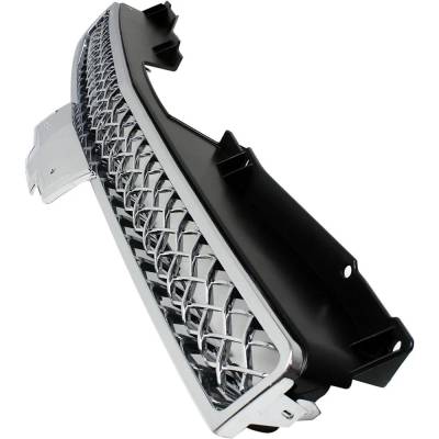 Rareelectrical - New Polished Grille Assembly Compatible With Chevrolet Tahoe Ls 8 Cyl 4.8L Avalanche Ls 8 Cyl 5.3L - Image 2