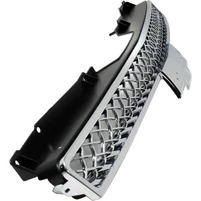 Rareelectrical - New Polished Grille Assembly Compatible With Chevrolet Tahoe Ls 8 Cyl 4.8L Avalanche Ls 8 Cyl 5.3L - Image 3