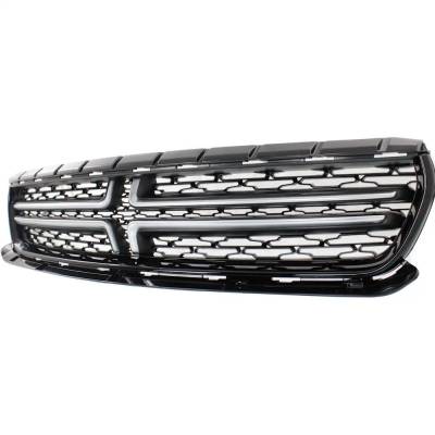 Rareelectrical - New Textured Satin Nickel Grille Assembly Compatible With Dodge Charger Gt 6 Cyl 3.6L Charger Sxt - Image 2
