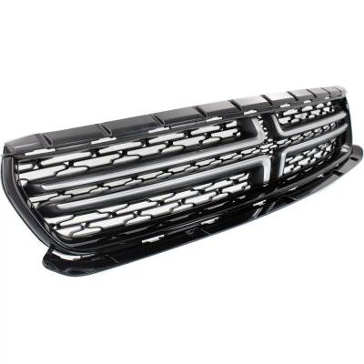 Rareelectrical - New Textured Satin Nickel Grille Assembly Compatible With Dodge Charger Gt 6 Cyl 3.6L Charger Sxt - Image 3