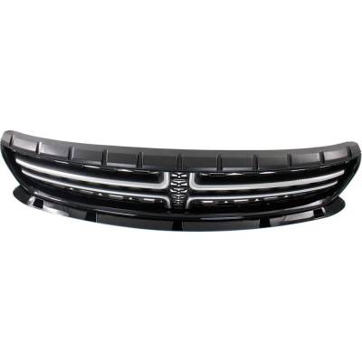 Rareelectrical - New Textured Satin Nickel Grille Assembly Compatible With Dodge Charger Gt 6 Cyl 3.6L Charger Sxt - Image 4