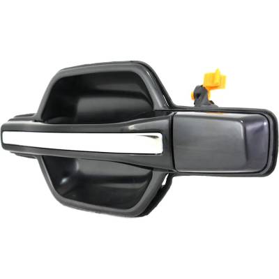Rareelectrical - Left Rear Exterior Door Handle Compatible With 2001-2006 Mitsubishi Montero Smooth Black Without Key - Image 2