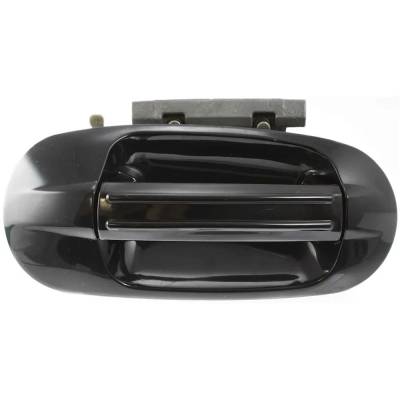 Front Passenger Side Exterior Door Handle Compatible With 2003-2015 Ford Expedition Smooth Black