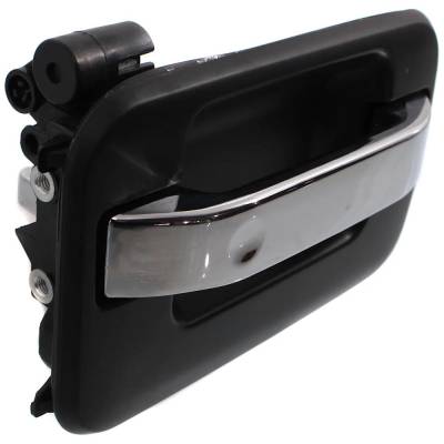 Rareelectrical - Rear Passenger Side Exterior Door Handle Compatible With 2004-2014 Ford F-150 Chrome Lever With - Image 3