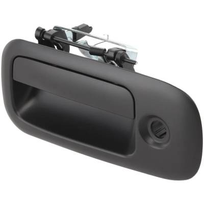 Front Driver Side Exterior Door Handle Compatible With 2010-2021 Gmc Savana Smooth Black With Key