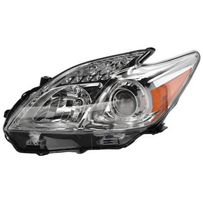 Rareelectrical - New Headlight Compatible With 2012-2015 Toyota Prius 1.8L I4 Left Driver Side Halogen Rept100386 - Image 1