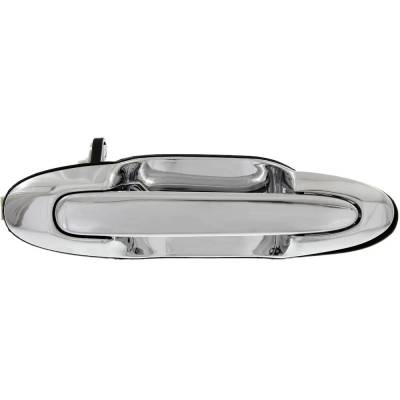 Left Rear Exterior Door Handle Compatible With 2000-2006 Mazda Mpv Chrome Without Key Hole