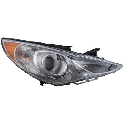 Rareelectrical - New Headlight Compatible With 2011-2014 Hyundai Sonata 2.4L 2.0L I4 Right Passenger Side Halogen - Image 2
