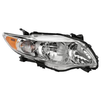 Rareelectrical - New Headlight Compatible With 2009-2010 Toyota Corolla 1.8L I4 Right Passenger Side Halogen - Image 1
