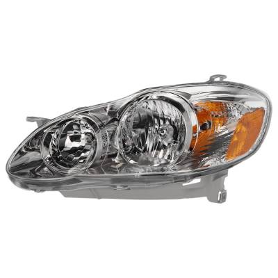 Rareelectrical - Headlight Compatible With 2005-2008 Toyota Corolla 1.8L I4 Left Driver Side Halogen T100128q 164Hp - Image 1