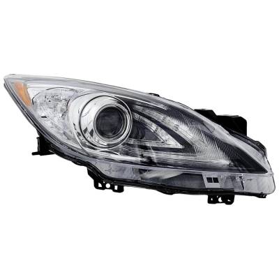 Headlight Compatible With 2010-2013 Mazda 3 3 Sport 2.0L 2.5L I4 Right Passenger Side Xenon