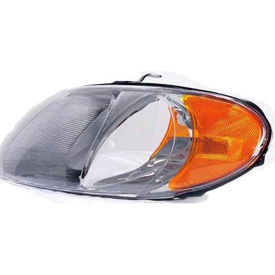 Rareelectrical - New Left Headlight Compatible With Chrysler Dodge Voyager Base 6 Cyl 3.3L Town & Country Ex 6 Cyl - Image 2