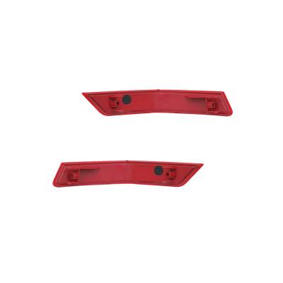 Rareelectrical - New Pair Of Reflector Light Fits Nissan Rogue S 2017 265606Fv0a 26565-6Fv0a - Image 2