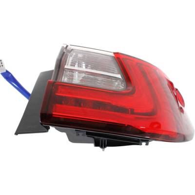 Rareelectrical - Tail Light Compatible With 2016-2018 Lexus Es300h Es350 3.5L 2.5L V6 Right Passenger Side Halogen - Image 2