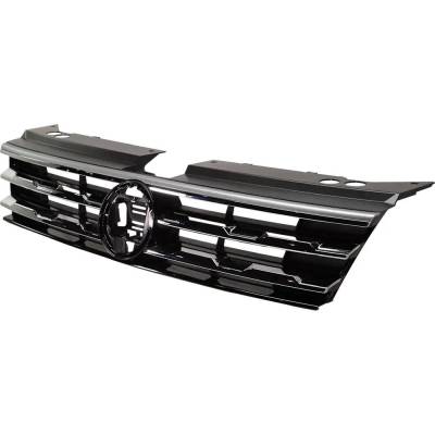 Rareelectrical - New Painted Black Grille Assembly Compatible With Volkswagen Tiguan Iq Drive 4 Cyl 2.0L Tiguan Se 4 - Image 2