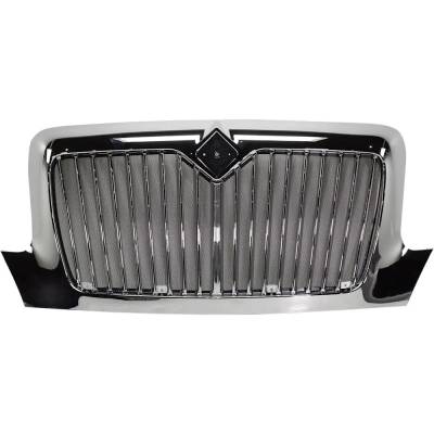 Rareelectrical - New Vertical Bar Grille Assembly Compatible With International 4300 Base 6 Cyl 6.7L 4400 Base 8 Cyl - Image 1