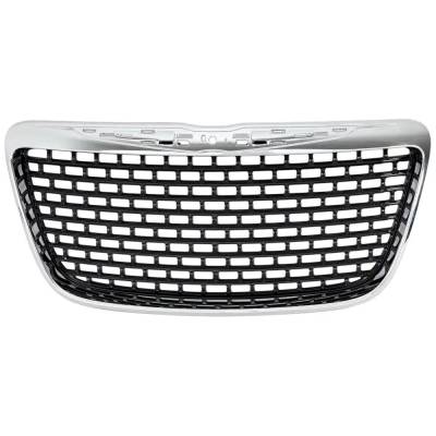 New Chrome Grille Assembly Compatible With Chrysler 300 Base 6 Cyl 3.6L 300 C 6 Cyl 3.6L 300 S 8 Cyl