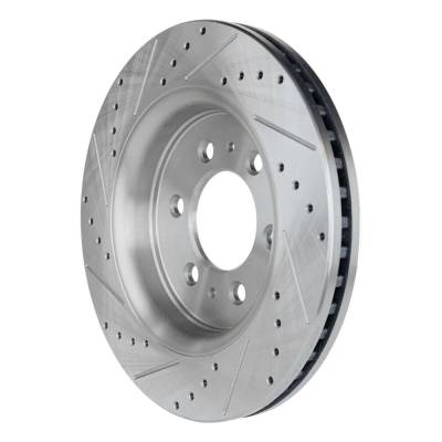 RAREELECTRICAL - New Cross-Drilled Brake Disc Compatible With Ford Lincoln Expedition Max Limited 6 Cyl 3.5L F-150 - Image 3