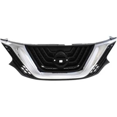 New Chrome Shell Grille Assembly Compatible With Nissan Murano Platinum 6 Cyl 3.5L Murano Sv 6 Cyl