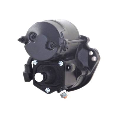 Rareelectrical - New Black Push Button Starter Motor Compatible With Harley Davidson Flstn Flsts Flstsc Flstsi - Image 2