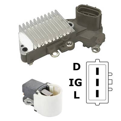 Rareelectrical - New 12V Regulator Kit Fits Suzuki Esteem 1995-1997 3250060G10 0986045781 Al4508x - Image 2