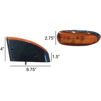 Rareelectrical - Led Amber Cab Corner Light Flood 11W 12-24V Direct Replacement Compatible With 2000 John Deere 310G - Image 3