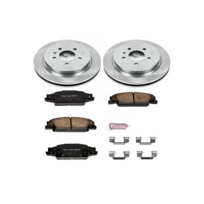 Rareelectrical - New Rear Brake Disc And Pad Kit Compatible With Cadillac Cts Base Cts All Submodels Sts All - Image 2
