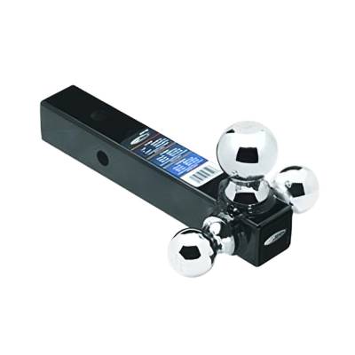 Triple Ball Hitch Mount 1-7/8 2 And 2-5/16 Inch Chrome Trailer Balls Compatible With 2 Inch Square